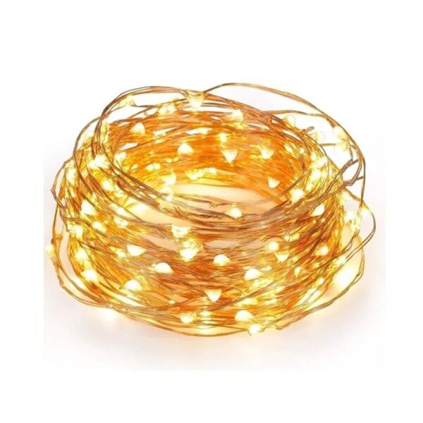 ALAMBRE LED A PILA 3 METROS -BLANCO CALIDO-