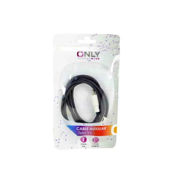 CABLE AUX 3,5 MOD05 - 1 METRO - NEGRO
