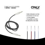 CABLE AUX 3,5 MOD05 - 1 METRO - NEGRO - Imagen 4