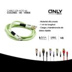 CABLE USB MOD 66 - GUMMY - V8 - VERDE - Imagen 4