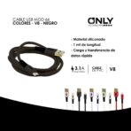 CABLE USB MOD 66 - GUMMY - V8 - GRIS - Imagen 4
