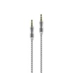 CABLE AUX 3,5 MOD75 - 2 METROS - METAL - BLANCO - Imagen 2