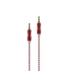 CABLE AUX 3,5 MOD75 - 2 METROS - METAL - ROJO - Imagen 2