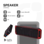 PARLANTE SMALL MOD DS002 - ROJO - Imagen 4