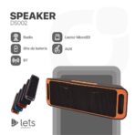 PARLANTE SMALL MOD DS002 - NARANJA - Imagen 4