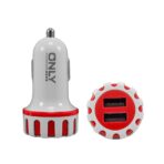 ADAPTADOR-CARGADOR 12V MOD34 - 2,4 AMP C/ 2 USB - ROJO - Imagen 2