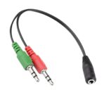 ADAPTADOR 3,5 AUX 1 HEMBRA A 2 MACHOS - Imagen 2