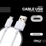 CABLE USB MOD 71 - ONLY - V8 - 3 MTS - Imagen 4