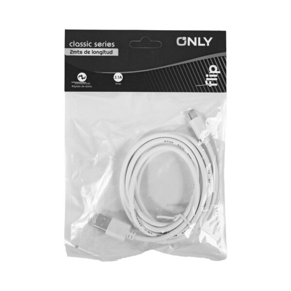 CABLE USB MOD 71 - ONLY - V8 - 2 MTS