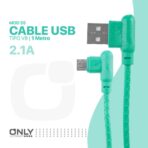 CABLE USB MOD 52 - ELE ONLY - V8 - VERDE - Imagen 4
