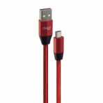 CABLE USB MOD 34 - RAYAS - TIPO C - 3.1 Amp ROJO - Imagen 2