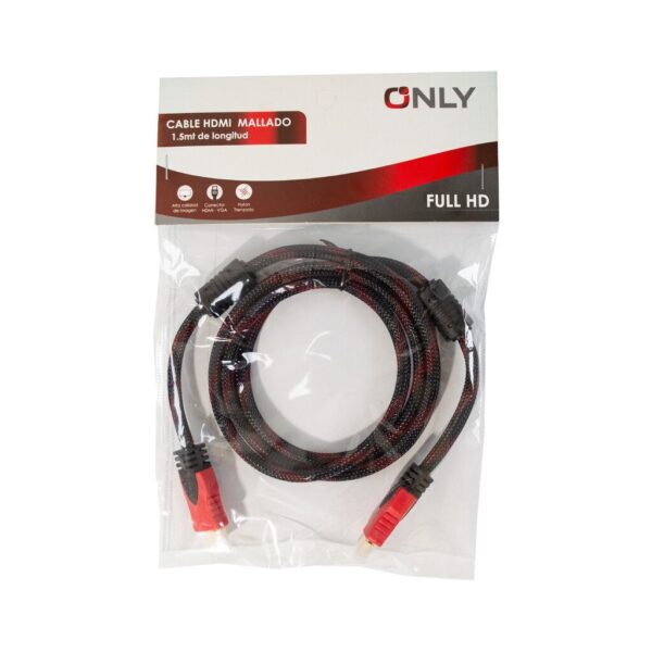 CABLE HDMI MALLADO 1.5M -OD:7.8MM, 1.4V