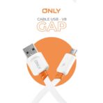 CABLE USB MOD91 GAP - ONLY - V8 - 4 A - NARANJA - Imagen 4