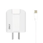 CARGADOR 220V ONLY MOD06- 1 USB C/ CABLE V8 - BLANCO - Imagen 3