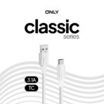 CABLE USB MOD 50 - TIPO C - BLANCO - Imagen 4