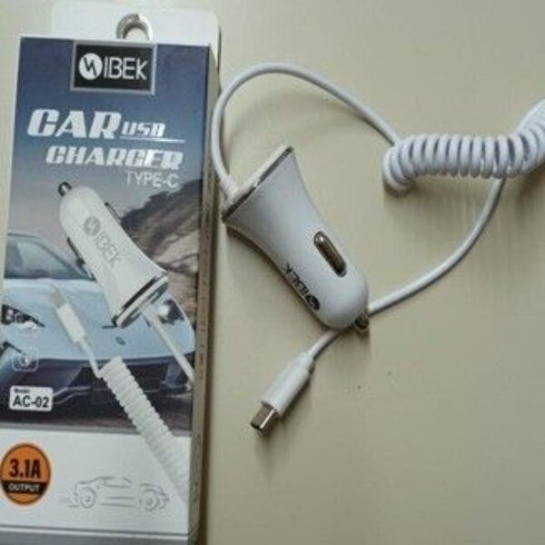 CARGADOR CAR USB CHARGER TIPO C - NIBEK MODELO AC-02 3.1 A