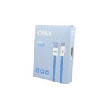 CABLE USB MOD 117 - MACARON - ONLY - LIGHTNING - AZUL