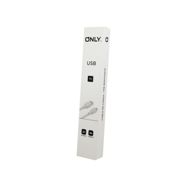 CABLE USB MOD 123 - ONLY - TC - BLANCO