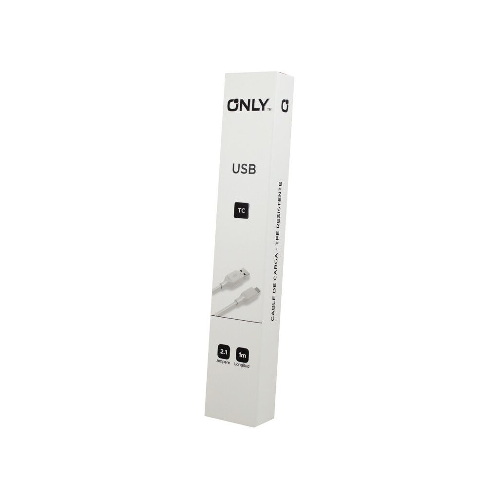 CABLE USB MOD 123 - ONLY - TC - BLANCO CABLE USB MOD 123 - ONLY - TC - BLANCO - Imagen 1