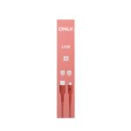 CABLE USB MOD 118 ECO LISO 2 - ONLY - V8 - ROJO