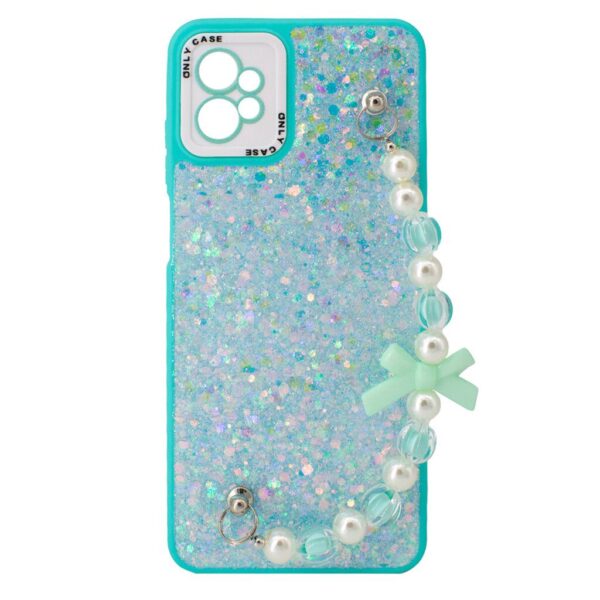 TPU MOD522 GLITTER CHAINS - SAM A04 / A04E - ONLY - BLUE