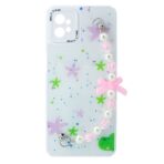 TPU MOD522 GLITTER CHAINS - SAM A04 / A04E - ONLY - BLANCO