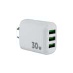 CARGADOR 220V MODO-B015 INTENSIFY - 3USB + CABLE LIGHTNING - XAEA - BLANCO - Imagen 2