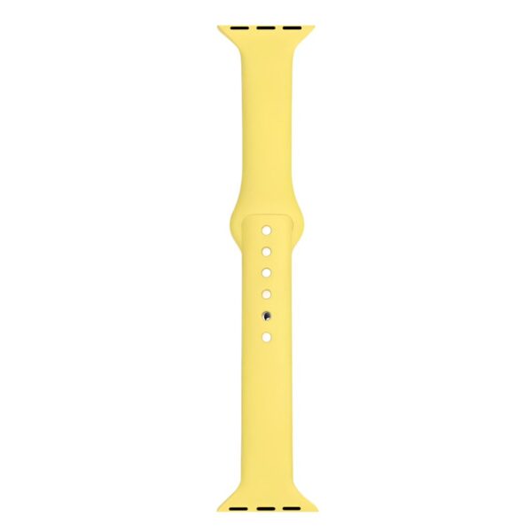 MALLA RELOJ MODS-752 SILICONA LISA 38 - ST - AMARILLO