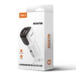 CARGADOR 12V BOOSTER MODS-500 - 2 USB + CABLE TIPO C - ONLY - BLANCO - Imagen 2