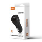 ADAPTADOR-CARGADOR 12V BOOSTER MODS-503 - 2 USB - ONLY - NEGRO - Imagen 2