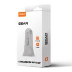 ADAPTADOR-CARGADOR 12V GEAR MODS-502 - 1 USB + 1 TC - STOCK - BLANCO - Imagen 2