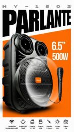 PARLANTE 6,5'' - MODS-HY1602 - STOCK - NEGRO - Imagen 4