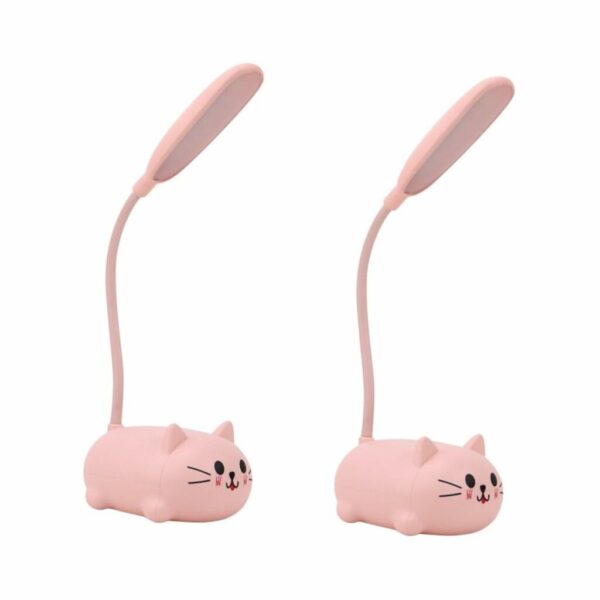 LAMPARA DE ESCRITORIO MODS-002 GATITO - ST - ROSA