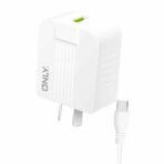 CARGADOR 220V MODO-006 - 1USB + TIPO C - ONLY PREMIUM - BLANCO - Imagen 2