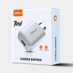 CARGADOR 220V MODO-018 4.8A - RUSH - 1USB + CABLE V8 - ONLY - BLANCO