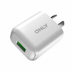 CARGADOR 220V MODO-018 4.8A - RUSH - 1USB + CABLE V8 - ONLY - BLANCO - Imagen 2