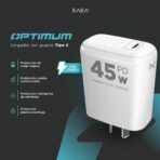 ADAPTADOR-CARGADOR 220V MODX-A016 OPTIMUM - 5A - TIPO C - XAEA - Imagen 4