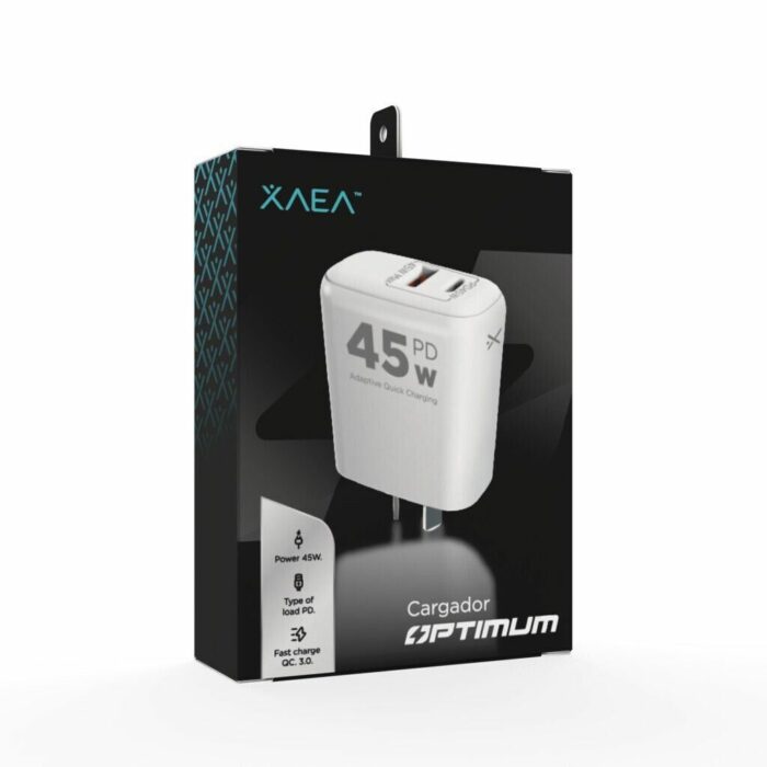 ADAPTADOR-CARGADOR 220V MODX-B016 OPTIMUM - 5A - 1USB + TIPO C - XAEA