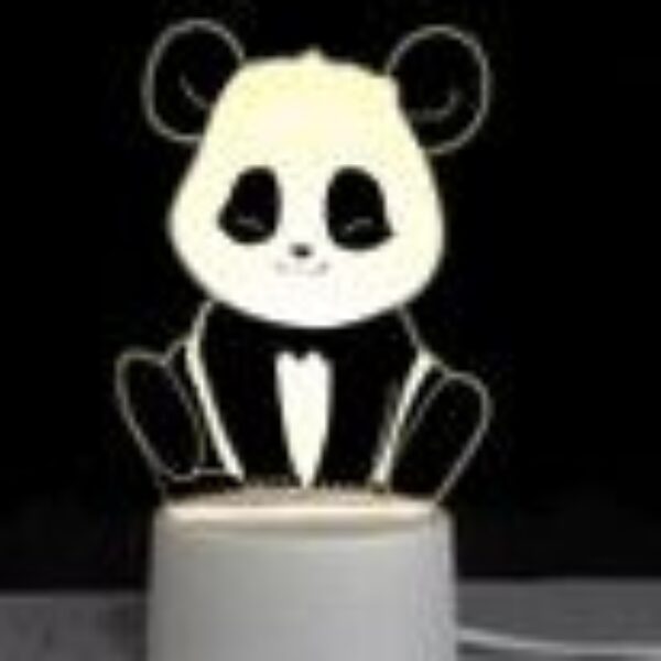 LAMPARA ACRILICO TRES LUCES MODS-010 - ST - OSO PANDA