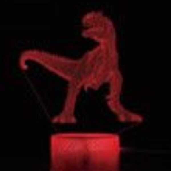 LAMPARA ACRILICO TRES LUCES MODS-010 - ST - DINOSAURIO