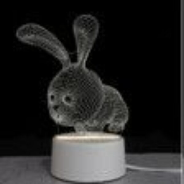 LAMPARA ACRILICO TRES LUCES MODS-010 - ST - CONEJO