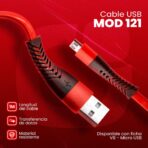 CABLE USB MOD 121 - ONLY - V8 - NEGRO - Imagen 4