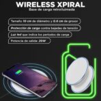 CARGADOR WIRELESS MODS-723 XPIRAL - XAEA - BLANCO - Imagen 5