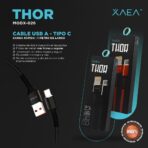 CABLE USB MODX-026 THOR TIPO C - XAEA - NEGRO - Imagen 3
