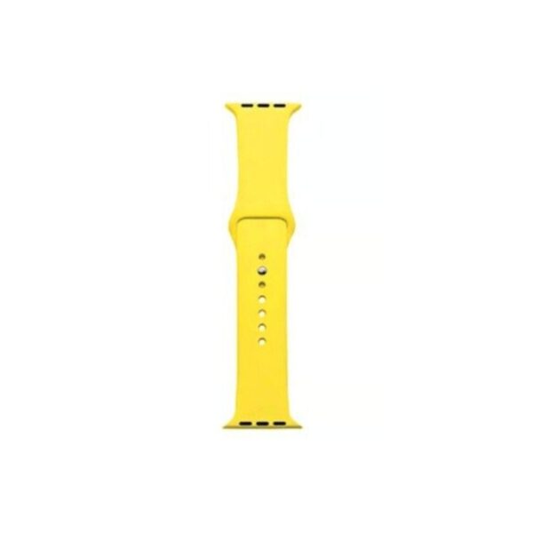 MALLA RELOJ MODS-753 SILICONA LISA 42 - ST - AMARILLO