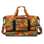 BOLSO FLORAL MODS-063 - ST - MARRON
