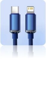 CABLE TIPO C - LIGHTNING MODX-098 - ATHENEA - XAEA - AZUL METAL - Imagen 3