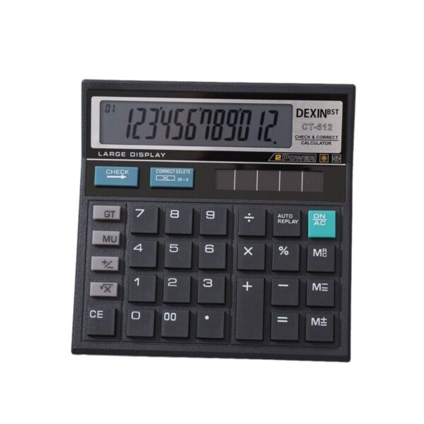 CALCULADORA CLASICA GRANDE MODV-001Y - VARIOS - NEGRO