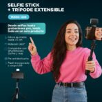 SOPORTE + TRIPODE EXTENSIBLE PARA CELULAR - MODO-026 - ST - NEGRO - Imagen 3