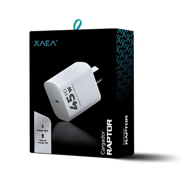 ADAPTADOR-CARGADOR 220V MODX-507 RAPTOR - 5,1A - 45W - 1TC + PD - XAEA - BLANCO